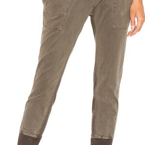 James Perse Charcoal Joggers with Ribbed Ankle Cuffs